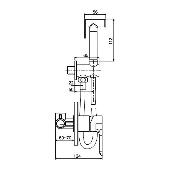 Набор для гигиенического душа Gappo Noar G7248, белый/хром - фото 11
