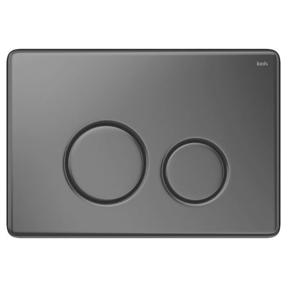 Кнопка смыва Iddis Unisteel UNS01MBi77, чёрный - фото 