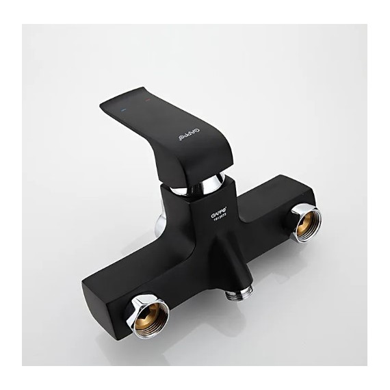 Смеситель для ванны с душевым гарнитуром Gappo Aventador G2250, черный/хром - фото 6