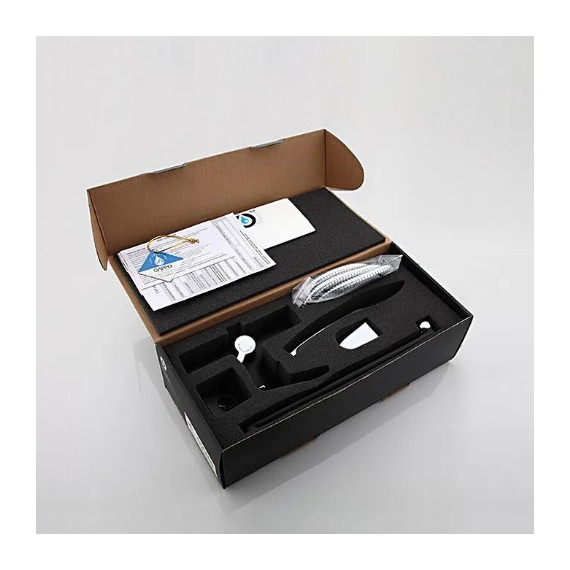 Смеситель для ванны с душевым гарнитуром Gappo Aventador G2250, черный/хром - фото 8