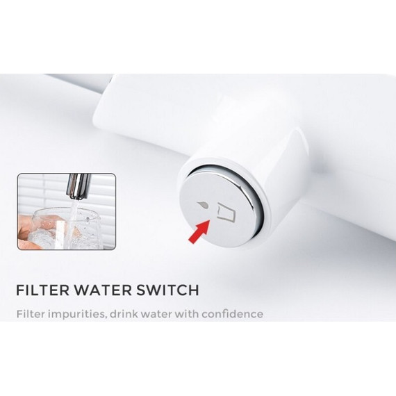 Смеситель для кухни Gappo G4303-8, белый/хром - фото 4