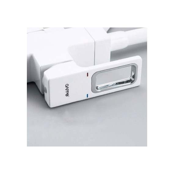 Смеситель для кухни Gappo G4317-8, белый/хром - фото 4