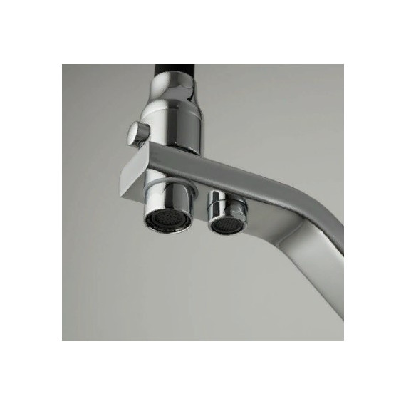 Смеситель для кухни Gappo G4318, черный/хром - фото 2