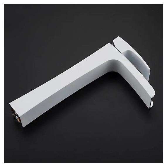 Смеситель для раковины высокий Gappo Jacob G1007-31, белый/хром - фото 5