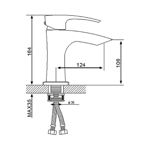 Смеситель для раковины Gappo Jacob G1007-7, белый/хром - фото 9