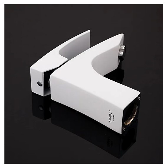 Смеситель для раковины Gappo Jacob G1007-7, белый/хром - фото 4