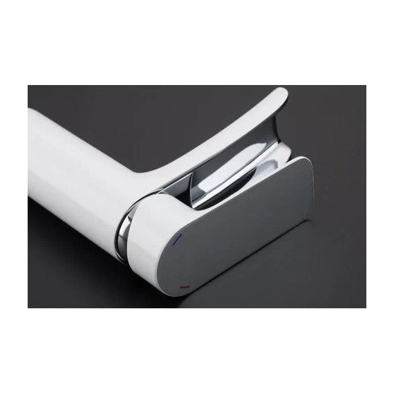 Смеситель для раковины Gappo Noar G1048-8, белый/хром - фото 4