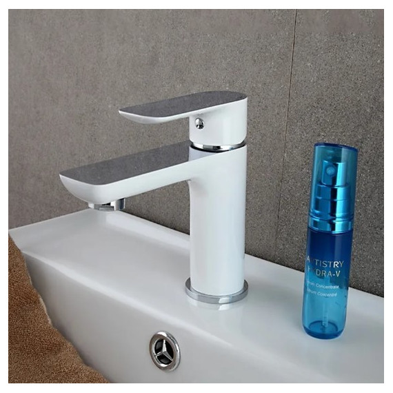 Смеситель для раковины Gappo Noar G1048, белый/хром, Цвет производителя: белый - фото 2