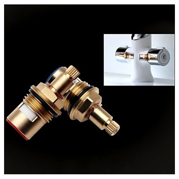 Смеситель для раковины Gappo Stella G1049, белый/хром - фото 6