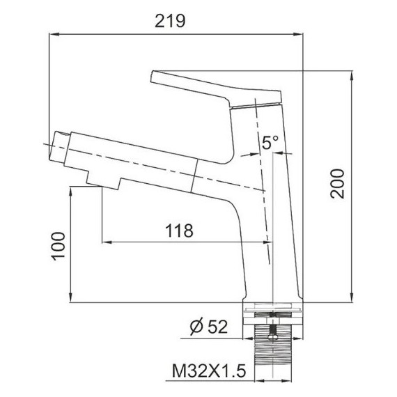Смеситель для раковины с выдвижным изливом Gappo G1052-70 - фото 12