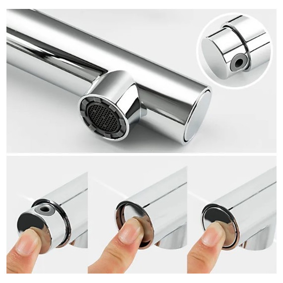 Смеситель для раковины с выдвижным изливом Gappo G1052-70 - фото 10