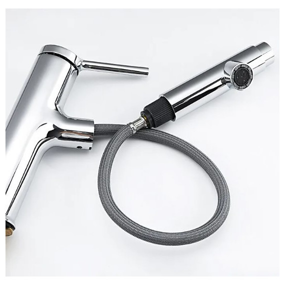 Смеситель для раковины с выдвижным изливом Gappo G1052-70 - фото 5