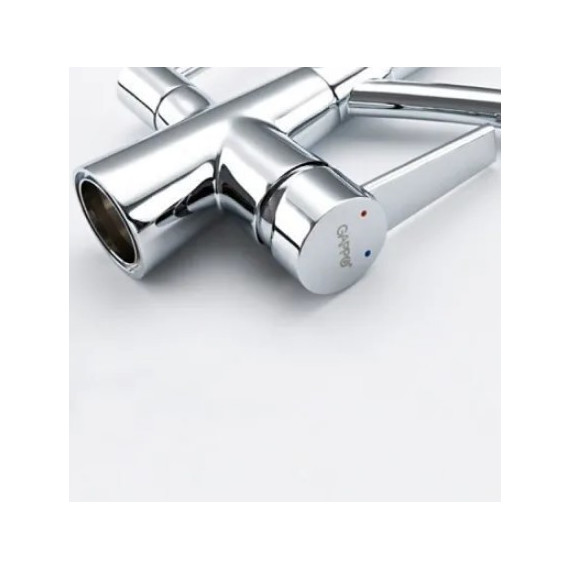 Смеситель для кухни Gappo G4398-17, серый/хром - фото 4