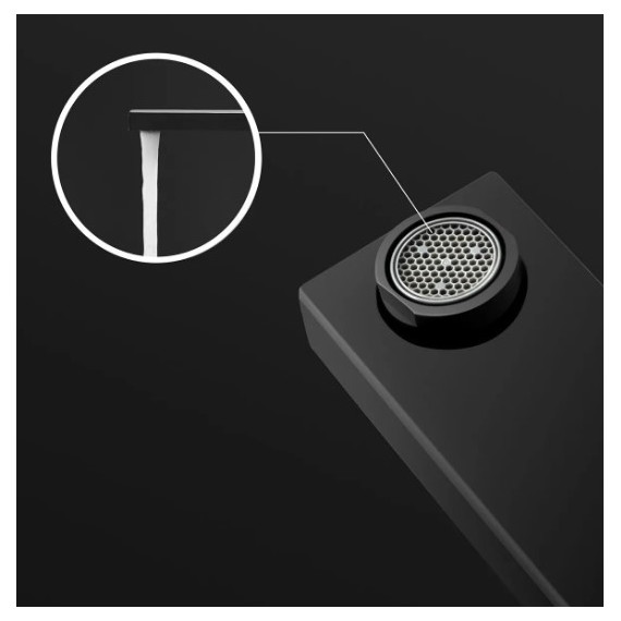 Смеситель для раковины настенный Gappo Futura G1017-16, черный - фото 6