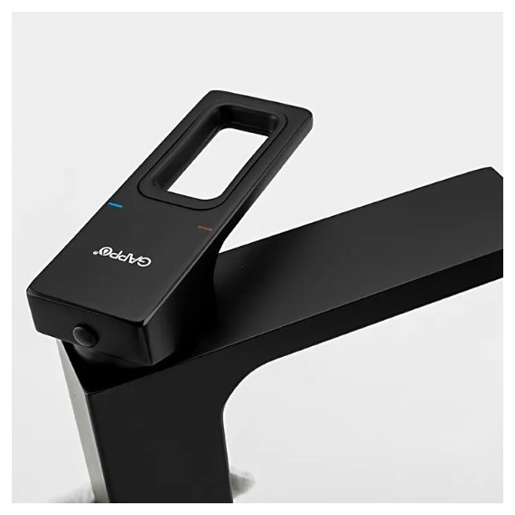 Смеситель для раковины Gappo G1017-6, черный - фото 4