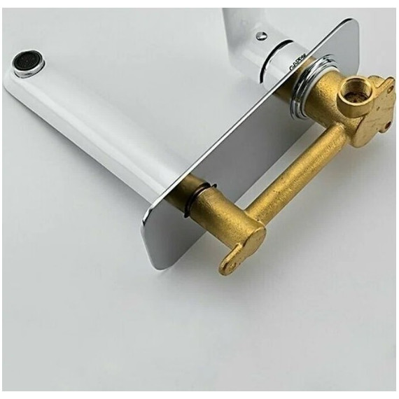 Смеситель для раковины настенный Gappo G1048-22, белый/хром - фото 5