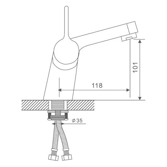 Смеситель для раковины с душевой лейкой Gappo Chanel G1204 - фото 9