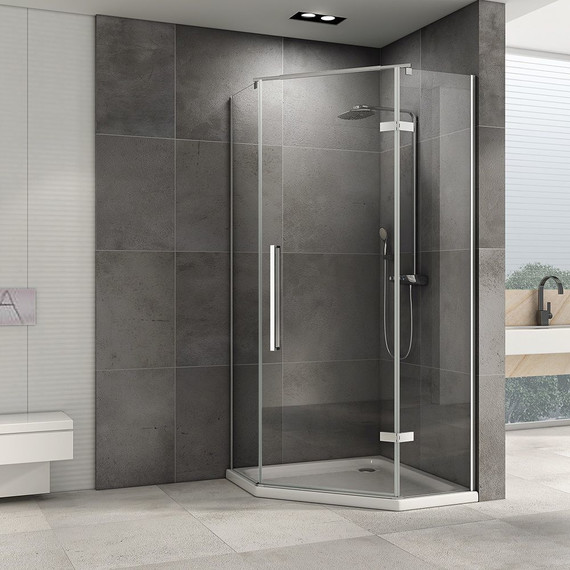 Душевое ограждение Abber Ewiges Wasser 80х80 см AG05080, хром/прозрачное - фото 3