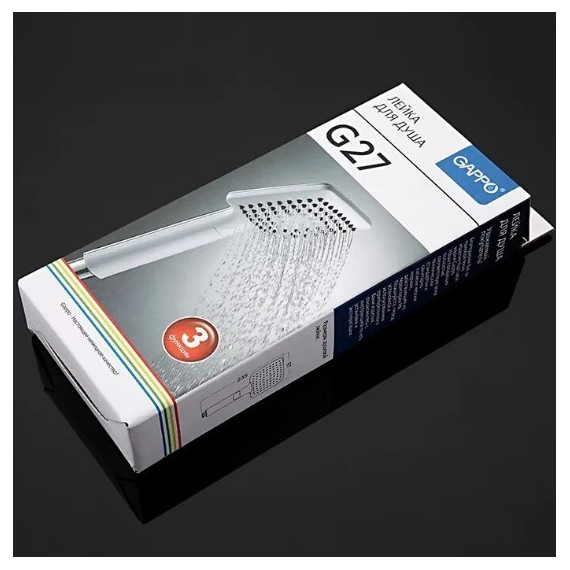 Ручной душ Gappo G27, белый/хром - фото 8