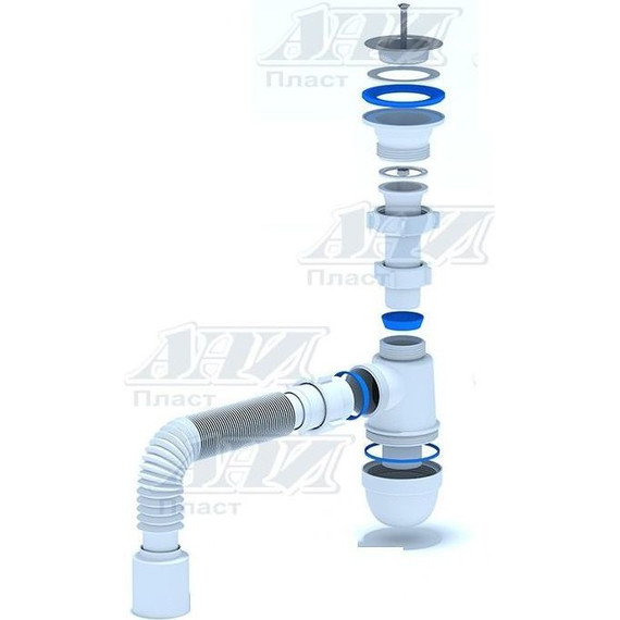 Сифон для умывальника Ани Пласт C0510 - фото 2