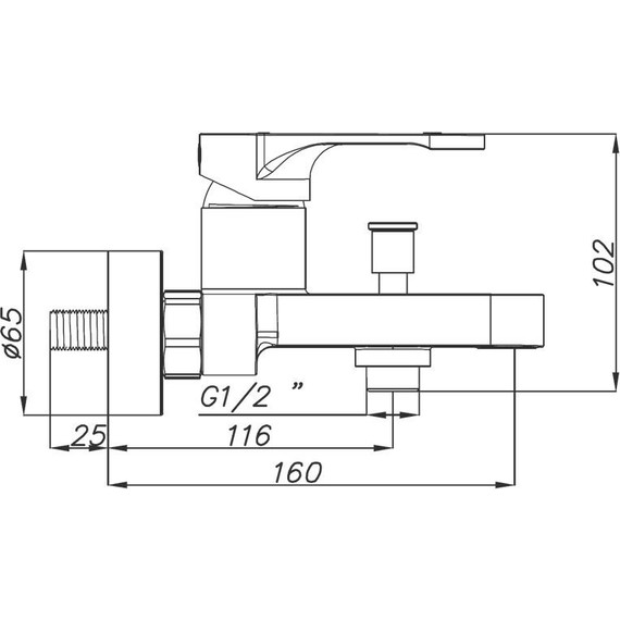 Смеситель для ванны Azario Viano AZ-15830501, Цвет производителя: хром - фото 2