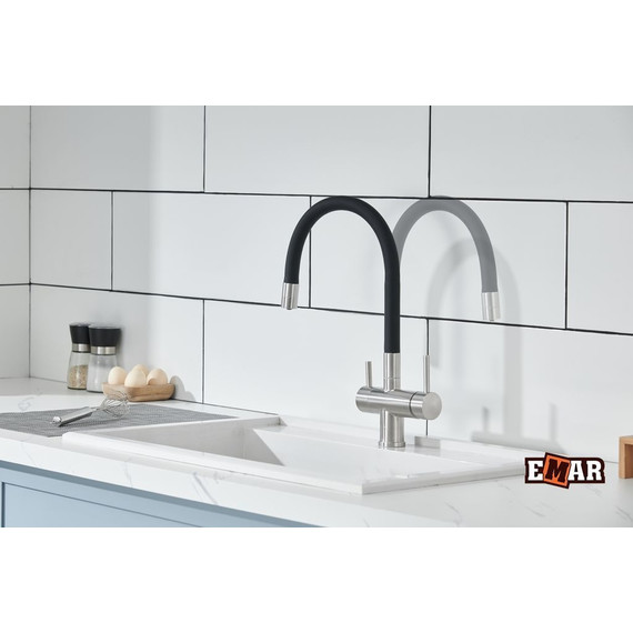 Смеситель для кухни Emar ЕС - 3015 Satin, Цвет производителя: satin - фото 10