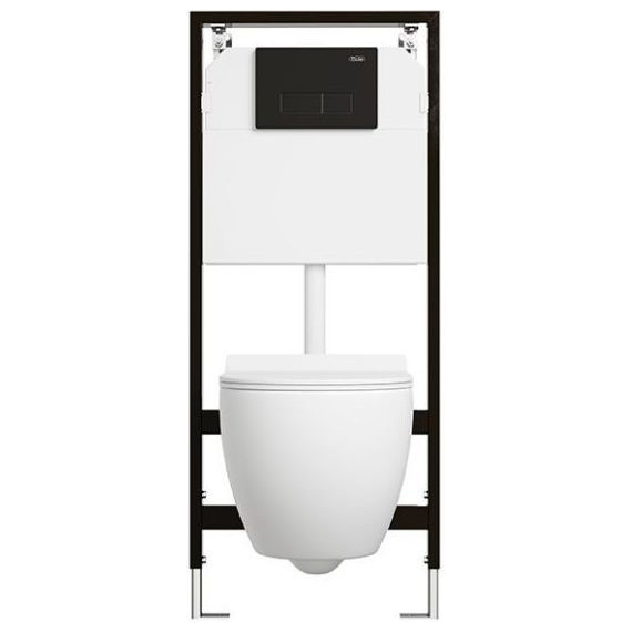 Кнопка смыва Sole 097H black - фото 4