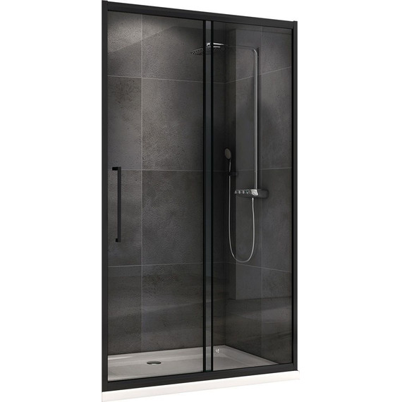 Душевая дверь Abber Schwarzer Diamant 170 см AG30170BH, черный/прозрачное - фото 
