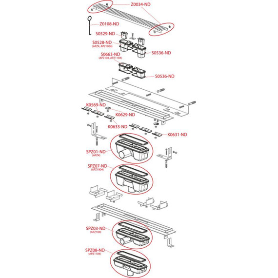 Трап AlcaPlast 95 см APZ104-950, нержавеющая сталь, Цвет производителя: хром, Размер трапа: 950 - фото 4