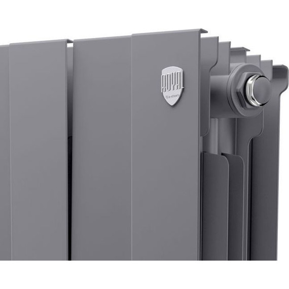 Радиатор Royal Thermo Piano Forte 350 Silver Satin 640х380 мм (8 секций) - фото 3