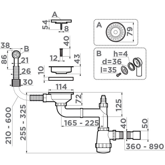 Арматура для кухонной мойки Omoikiri WK-1-CL-R AB 4956615, античная латунь - фото 2