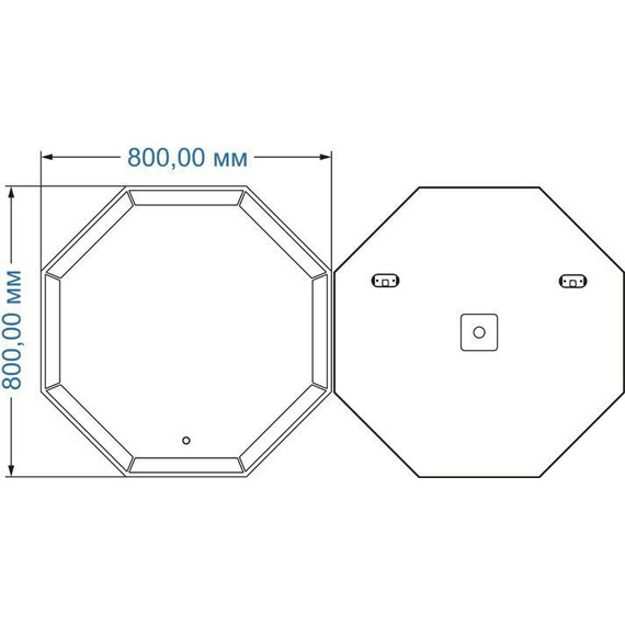 Зеркало Azario Renato 80 см - фото 5