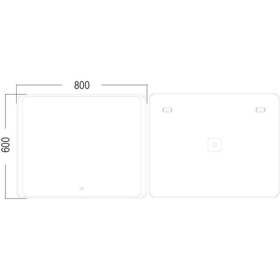 Зеркало Azario Valeria 80 см - фото 3