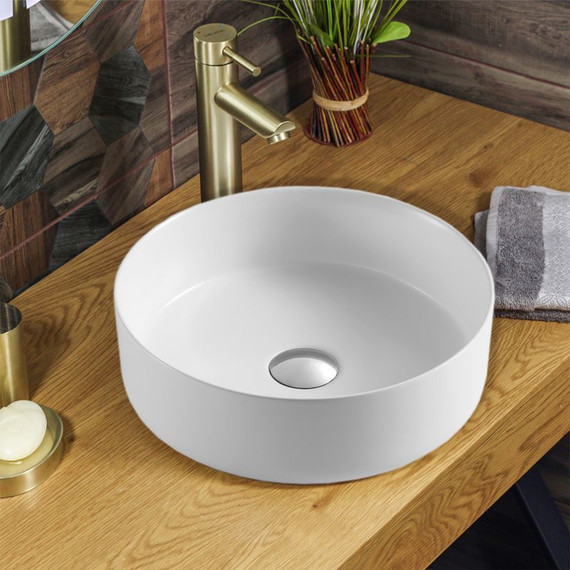 Раковина-чаша Azario 35 см AZ-3134-MW, белый матовый - фото 2