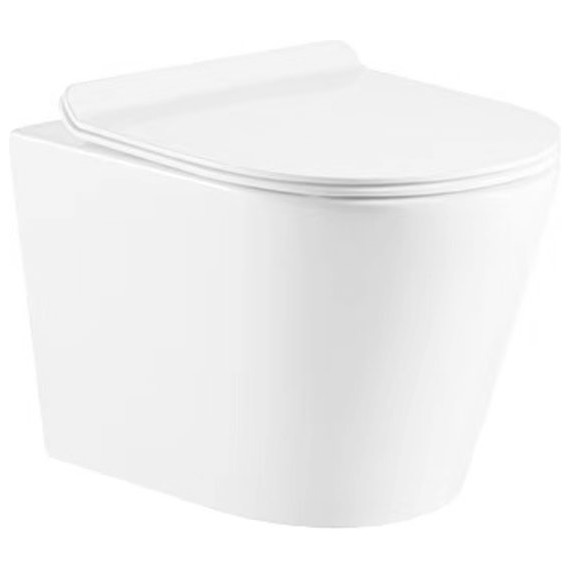 Унитаз подвесной безободковый Azario Vento AZ-2001 SP с крышкой микролифт - фото 