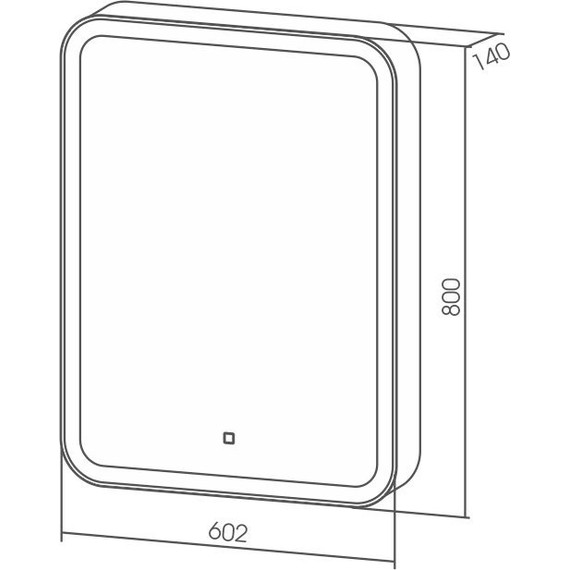 Зеркало-шкаф Azario Фиджи Led 60 см - фото 4