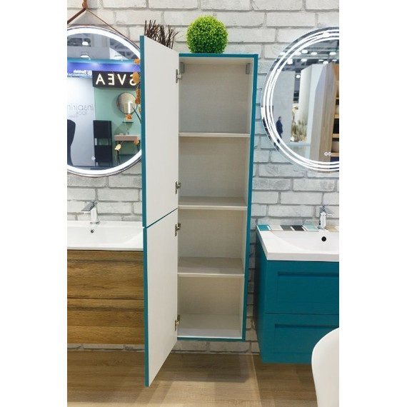 Пенал подвесной Art&Max AM-Platino-1500-2A-SO-TM 40 см, бирюзовый матовый - фото 4