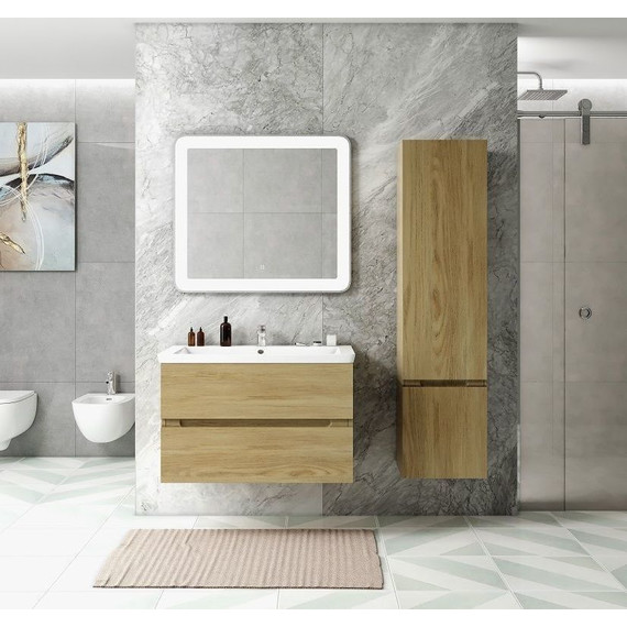 Пенал подвесной Art&Max AM-Techno-1600-AC-SO-LW674-R 40 см, дуб мадейра янтарь - фото 3