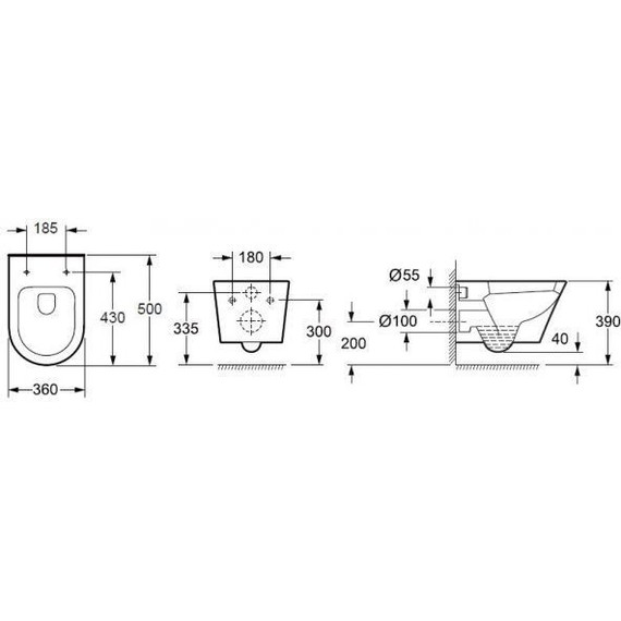 Инсталляция BelBagno BB002-80 с подвесным унитазом BelBagno Tre BB8001CHR/SC - фото 17