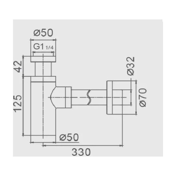 Сифон для умывальника Haiba HB80-1 - фото 2