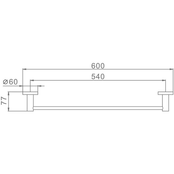 Полотенцедержатель Haiba 60 см HB8301 - фото 2