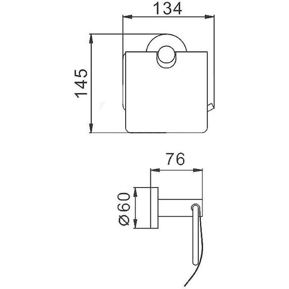 Держатель для туалетной бумаги Haiba HB8303 - фото 2