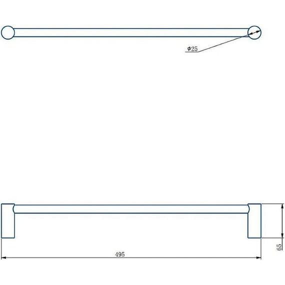Полотенцедержатель Haiba HB8401-7, цвет чёрный матовый - фото 2
