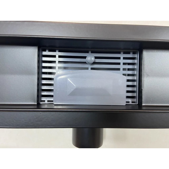 Трап Haiba 80 см HB93800-7, нержавеющая сталь, чёрный матовый - фото 6