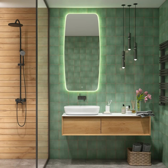 Зеркало Art&Max Forli Led 50 см AM-For-500-1200-DS-F - фото 2