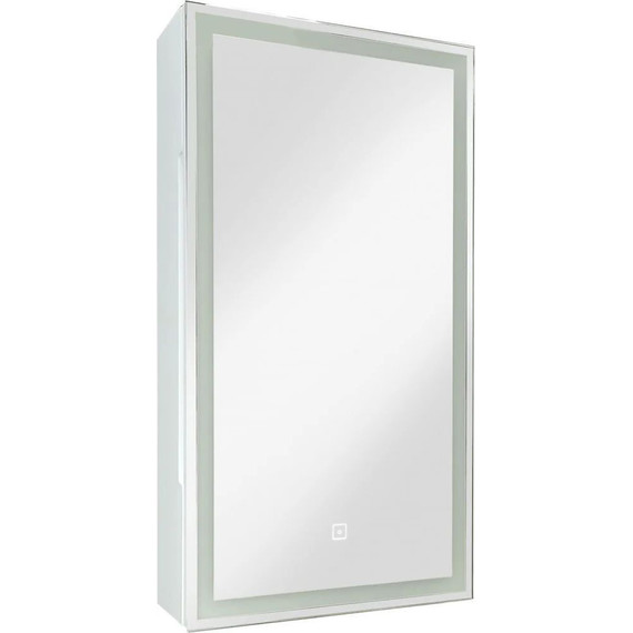 Зеркало-шкаф Art&Max Techno Led 35 см AM-Tec-350-650-1D-R-DS-F, белый матовый - фото 