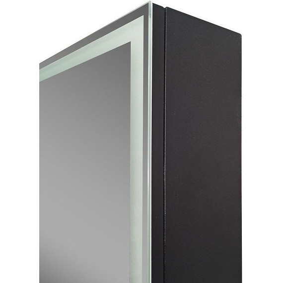 Зеркало-шкаф Art&Max Techno Led 60 см AM-Tec-600-800-1D-DS-F-Nero, черный матовый - фото 8