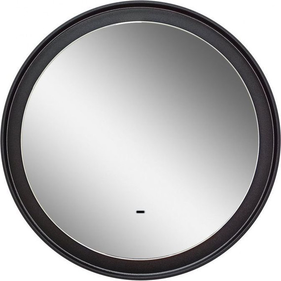 Зеркало Art&Max Napoli Led 80 см AM-Nap-800-DS-F, черный матовый - фото 