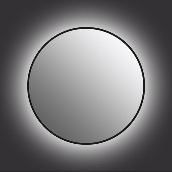 Зеркало Cersanit Eclipse Smart Led 80 см 64147, черный - фото 2