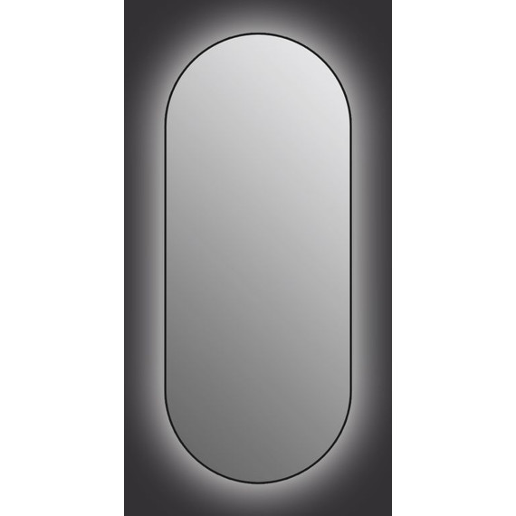Зеркало Cersanit Eclipse Smart Led 50 см 64151, черный - фото 2